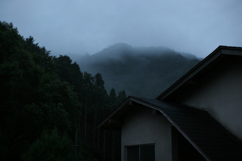 小塩民宿の部屋から